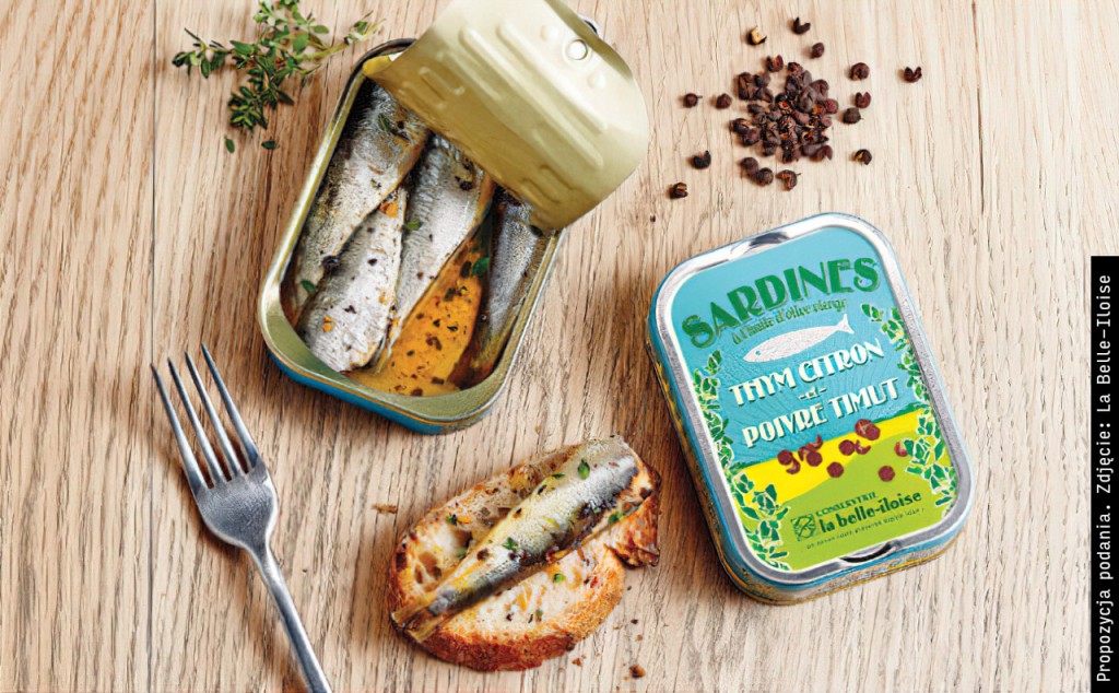 Sardynki z tymiankiem cytrynowym w oliwie ekstra z pierwszego tłoczenia