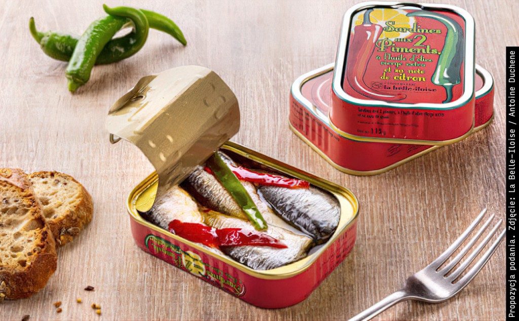 Sardynki z dwoma paprykami w oliwie ekstra z pierwszego tłoczenia