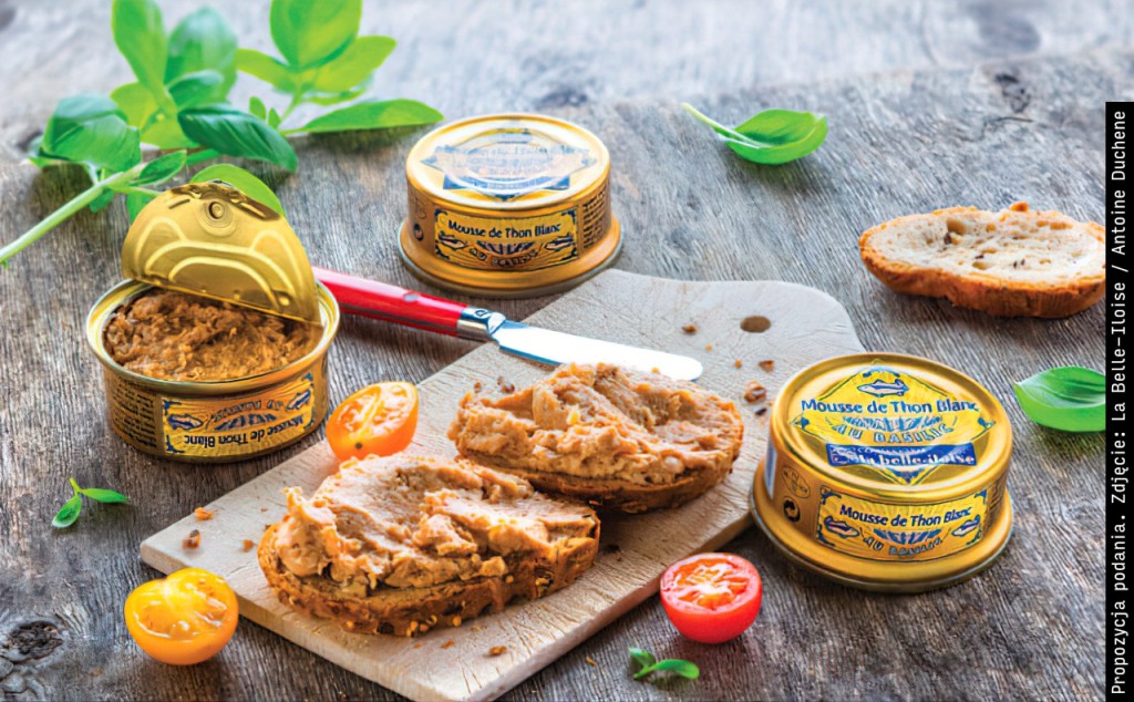 Mus z tuńczyka białego z bazylią