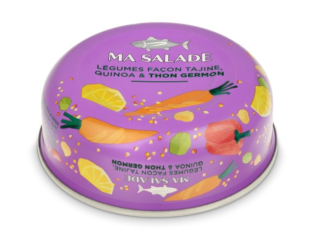 Sałatka z tuńczykiem i warzywami tażin