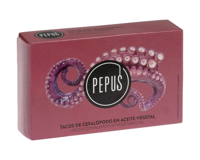 Macki kałamarnicy krojone w oleju słonecznikowym